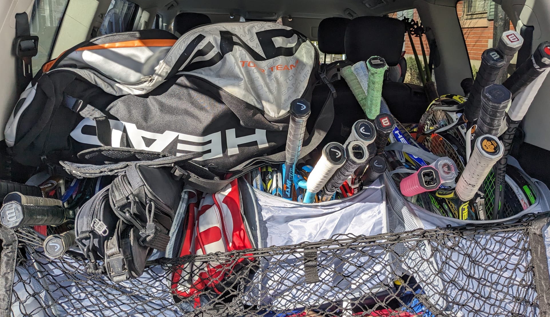 Loading our winter drive gear (January 2025)